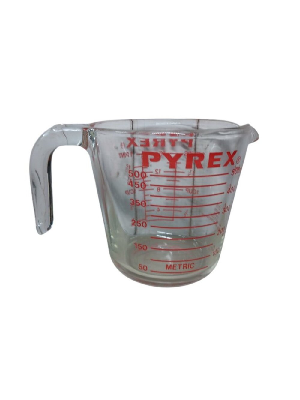 Vintage Pyrex Measuring Cup Set 2 Piece 1 Cup And 2 Cup Glass Kitchen Tool - Picture 5 of 13